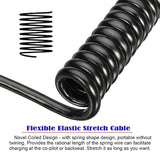 Micro Hdmi Stretch Coiled Cable Hdmi 1.4 To Micro Hdmi 90 Degree Left Angled 4