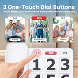 Large Button Phones For Seniors, Land Line Phones For Elderly - Big Button Home Telephone For The Visually Impaired, 110Db+ Amplified Ringer & 80Db+ Handset Volume For The Hearing Impaired House Phone