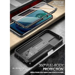 Revolution Case For Motorola Moto G 5G 2024, [Slide Camera Cover], Full-Body Military Grade Rugged Shockproof Cover With Kickstand And Built-In-Screen Protector, Black