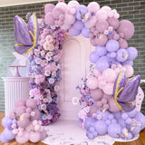 Purple Butterfly Balloon Arch Garland Kit 133Pcs Pastel Purple Pink Foil Balloons Arch Kit For Butterfly Birthday Party Decorations Baby Shower Decorations For Girls