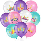 45 Pieces Unicorn Latex Balloons Arch Kit Column Garlands Balloons For Girls Birthday Unicorn Themed Baby Shower Ideal Party Decorations Supplies