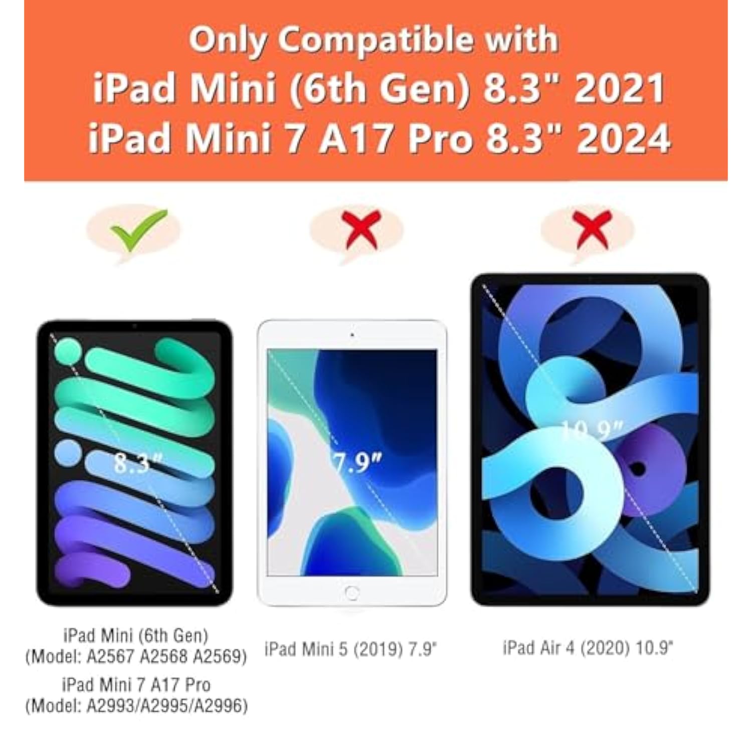 Compatible With Ipad Mini 6 Clear Case, Ultra-Thin Transparent Soft Tpu Back C