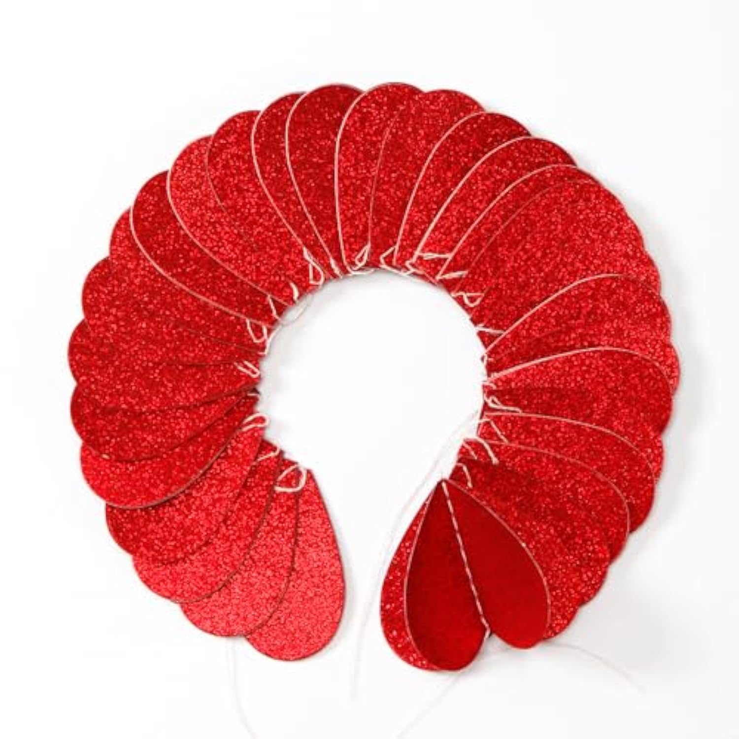 Valentines Day Party-Decorations Red Heart Garland - 39Ft 3D Special Night Galentines Hanging Paper Streamers Banner,Baby Girl Birthday Bachelorette Engagement Mohters Brunch Decor