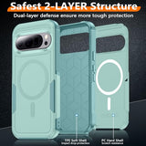 Magnetic For Google Pixel 10/Pixel 10 Pro Case[Compatible With Magsafe][Rugged Military Grade Shockproof][Scratch Resistant] Full-Body Sturdy Slim Protective Phone Cases Cover (Black/6.3 Inch)