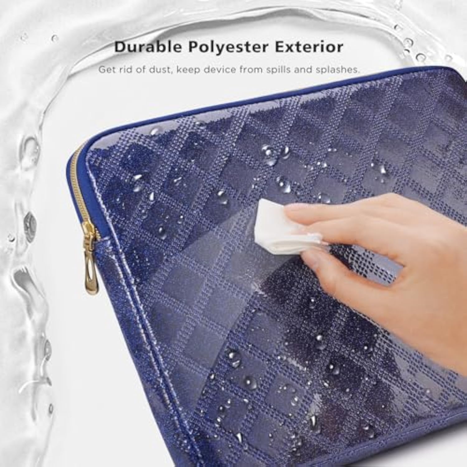 14 Inch Laptop Sleeve Case For 14" Macbook Pro M4 M3 M2, Surface Laptop Studio 2, Thinkpad E14 Gen 6, Ideapad 3I, Xps 14, Inspiron 14, Yoga Pro 7 Gen 9, Blue Sparkling Laptop Cover