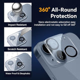 Camera Lens Protector For Iphone 15 / Iphone 14 6.1" ? Iphone 15 Plus/Iphone 14 Plus 6.7" ,9H Tempered Glass?Ultra Hd, Scratch Resistance Easy To Install?Case Friendly?[Does Not Affect Night Shots] 3-Pack