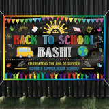Back to School Bash Backdrop Classroom & First Day Photo Booth Decor