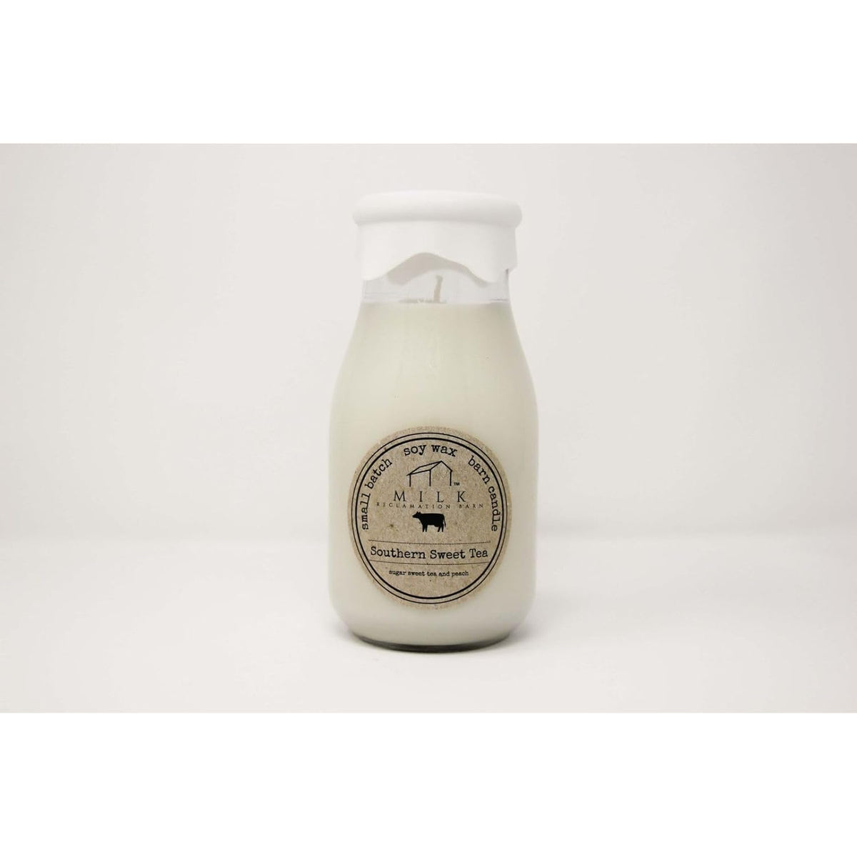 Milk Reclamation Barn Southern Sweet Tea Milk Bottle Candle, 12.5 Ounce