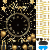 2026 New Year Party Games for Kids Family Pin the Countdown Clock 32 Stickers