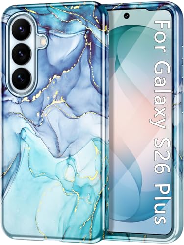 for  Galaxy S26 Plus Case, [Military Grade Drop Tested] Marble Pattern Design Slim Rugged Shockproof Women Girls Men Protective Anti-Scratch