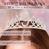 9Th Birthday Decoration Set - Rose Gold Arch, Banner, Tablecloth, Tiara, 60 Latex Balloons