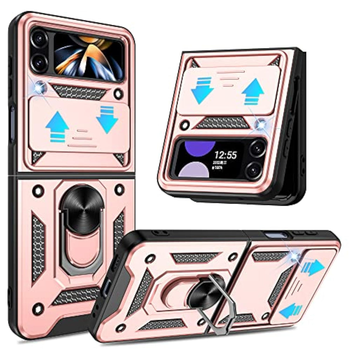 Samsung Galaxy Z Flip 4 Case with Slide Camera Cover