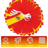 33 Ft Spain String Flag Pennant Banner: 30 Mini Flags for School, Party, or Sports