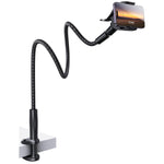 Gooseneck Phone Holder, 38" Flexible Arm, 360° Adjustable Clamp for 4-7"