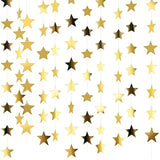 130 Feet Gold Star Garland Hanging Glitter Paper Banner Streamer Star