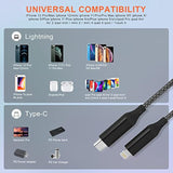 Extra Long Usb C To Lightning Cable 20Ft/6M [Apple Mfi Certified] Iphone Fast Charger Cable Usb-C Power Delivery Fast Charging Cord 3A (Max) For Iphone 13/12/11/Xs/X/8