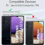 Screen Protector For Samsung Galaxy A32 5G(6.5 Inches),With 2Pcs Tempered Glass,1Pc Camera Lens Protector,1Pc Backing Carbon Fiber Film[Fingerprint Reader,Easy To Install]