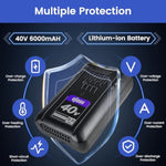 Replacement For Kobalt 40V Battery: 6.0Ah Lithium Ion Replace For 40 Volt Max Batteries Kb-540-06 Kb440-06? Kb240-06 Kb2540C-06 Kb640-03 Cordless Power Tool Battery (Blue)