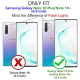 Military Grade Drop Impact For Samsung Galaxy Note 10 Plus Case 5G Metal Rotating Ring Kickstand Holder Magnetic Car Mount Armor Shockproof For Galaxy Note 10+ Plus Phone Case Black