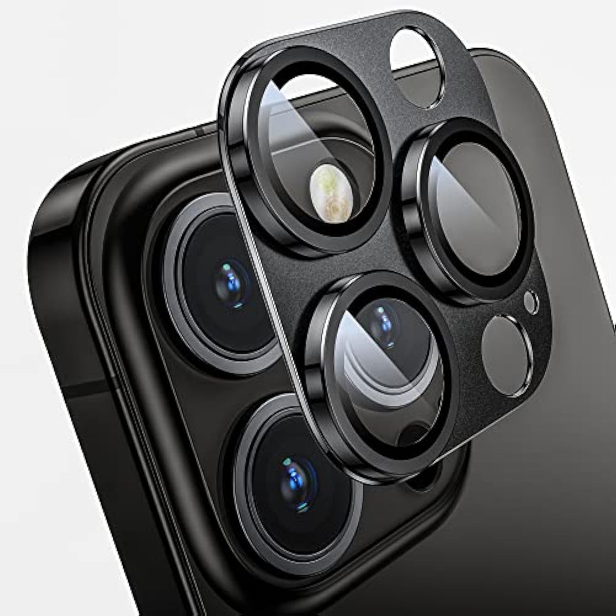 Camera Lens Protector For Iphone 14 Pro / Iphone 14 Pro Max, Alloy Metal Camera Cover With Tempered Glass Screen Protector Accessories,Case Friendly,Scratch Resistant,Easy To Install - Space