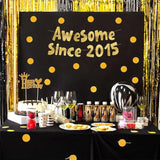 Awesome Since 2015 Gold Glitter Banner - 10Th Birthday And Anniversary Party Decorations