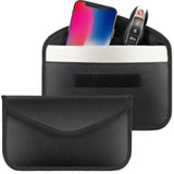 2-Pack Faraday Bags for Car Keys & Cell Phones, Signal Blocking Anti-Theft Pouch
