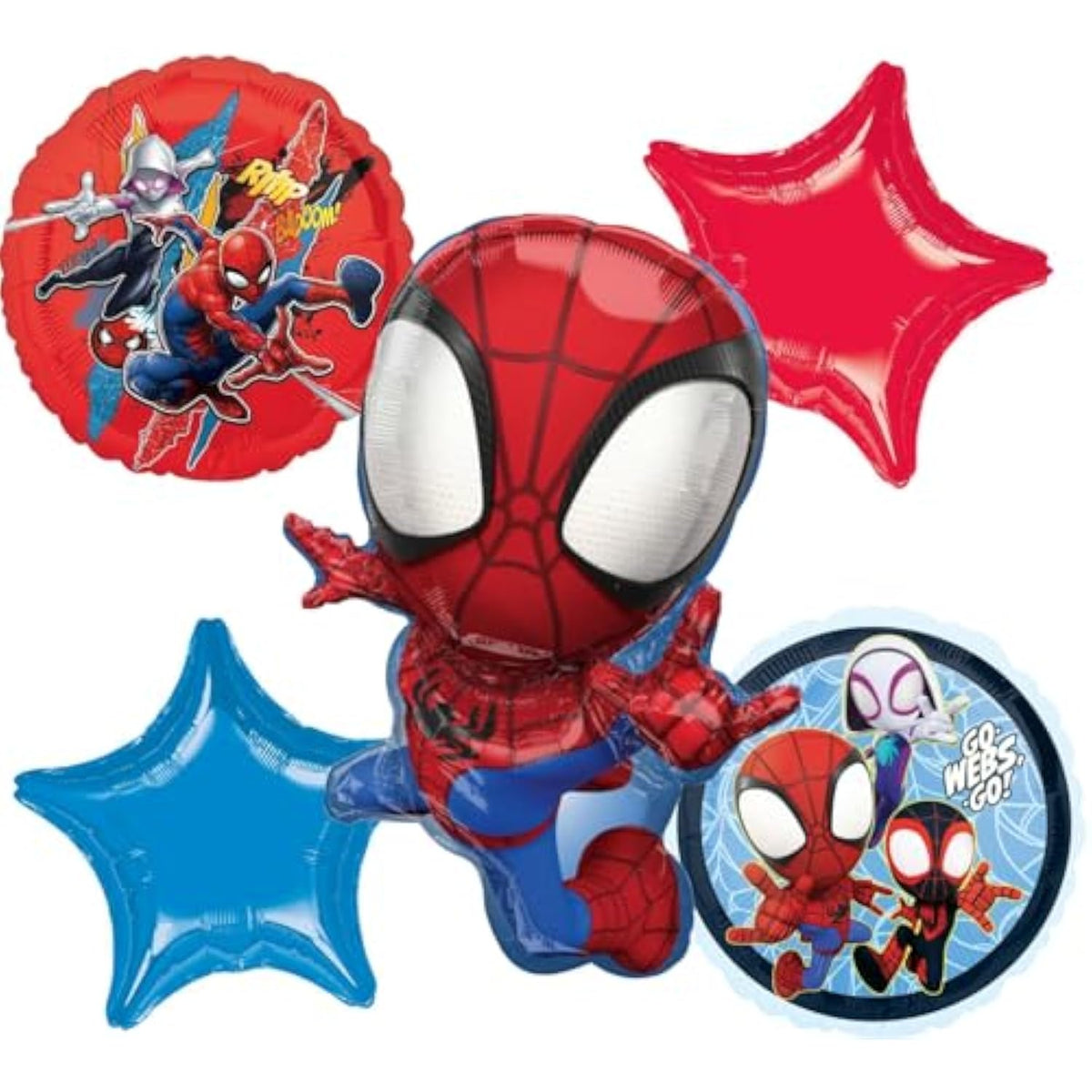 Spidey and His Amazing Friends Birthday Party Supplies Balloon Bouquet Decorations