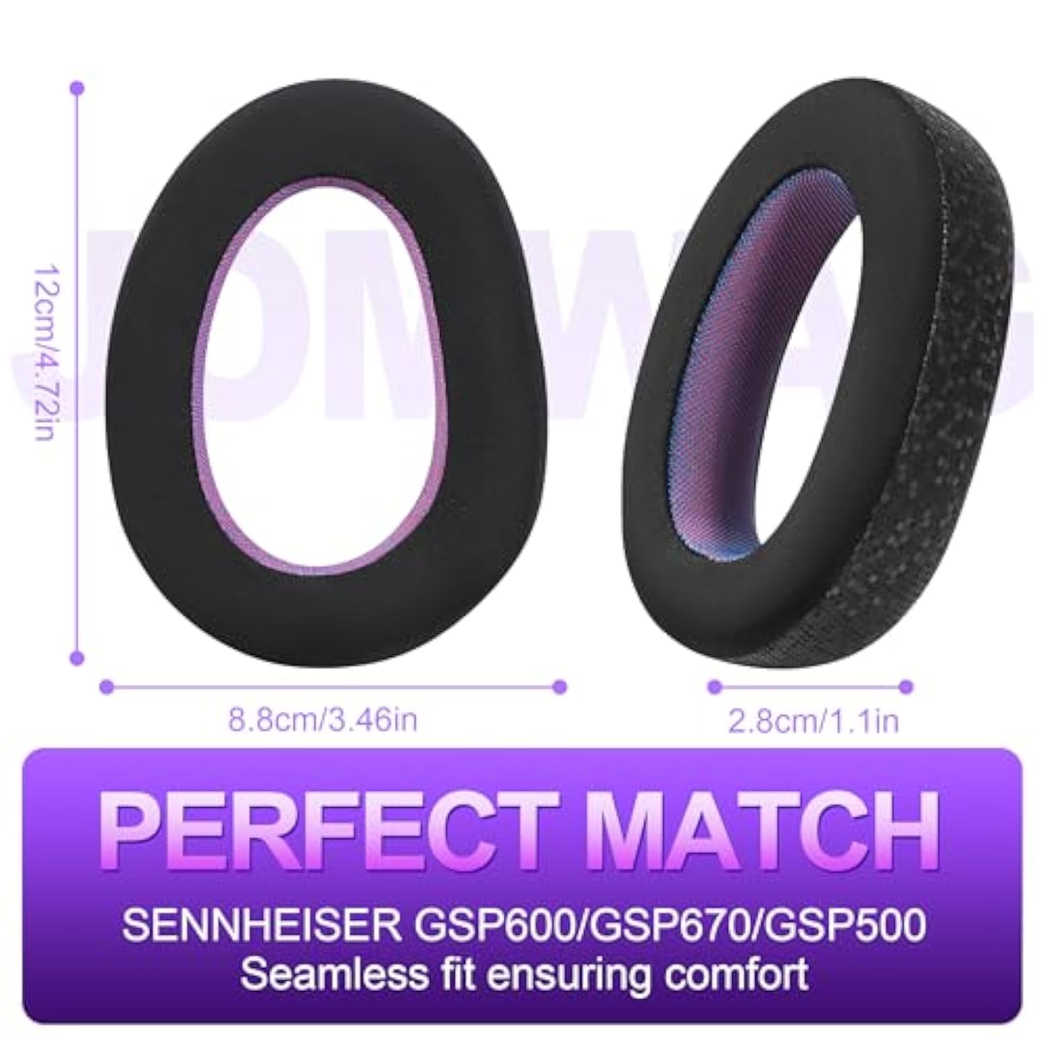 Magic Ice Gel Replacement Earpads For Sennheiser Gsp600/Gsp670/Gsp500/Gsp550/Gsa60/Epos H6/H6Pro