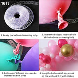 Leesoot 134Pcs Rose Gold Balloons Latex Balloons Different Sizes 18 12 10 5 Inches Party Balloon Kit For Birthday Party Valentine'S Day Baby Shower Graduation Wedding Holiday Decoration
