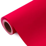 Kraft Red Wrapping Paper Roll - Mini Roll - 17 Inch X 33 Feet - Solid Color Red Christmas Wrapping Paper Perfect For Christmas, Birthday, Wedding, Baby Shower