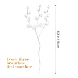 50 Stems Artificial Bouquet With Acrylic Bead Drops Spray For Wedding Diy Craft Floral Stems Flexible Decorative Flower Branches For Home Decor And Bridal Bouquets
