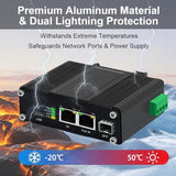 Industrial Poe Pd Switch, Powered Only By Poe (802.3At/Bt), Usb-C Pd 3.0, 1000Mbps Ethernet For Security Cameras, Ip Cameras, Robotics, Nvr, Phones, Tablets