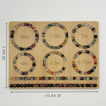 Small Bead Board For Jewelry Making, Bamboo Beading Board For Jewelry Bracelet Making, Bead Board For Bracelet Diy