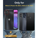 For Motorola Moto G-Power-5G 2023 Case: Moto G 5G 2023 Cell Phone Case - Protective Silicone Phone Cover Cases - Full Protection Matte Shockproof Rubber Mobile Covers