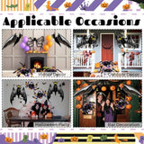 4Pcs Halloween Foil Balloons - 2 Giant Spiders & 2 Bats for Party and Birthday Decorations