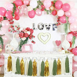 Happy Birthday Decorations - Gold Happy Birthday Banner And Paper Tassel Garland For Sage Green Birthday Party Decorations