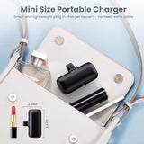 Mini Portable Charger Usb C Power Bank,5200Mah 15W Pd Phone Charger For Iphone,Ultra-Compact Plug In Battery Pack Compatible With Iphone 16/16Plus/15/15Plus/15Pro Max,Galaxy S25/S24,Ipad,Android Etc