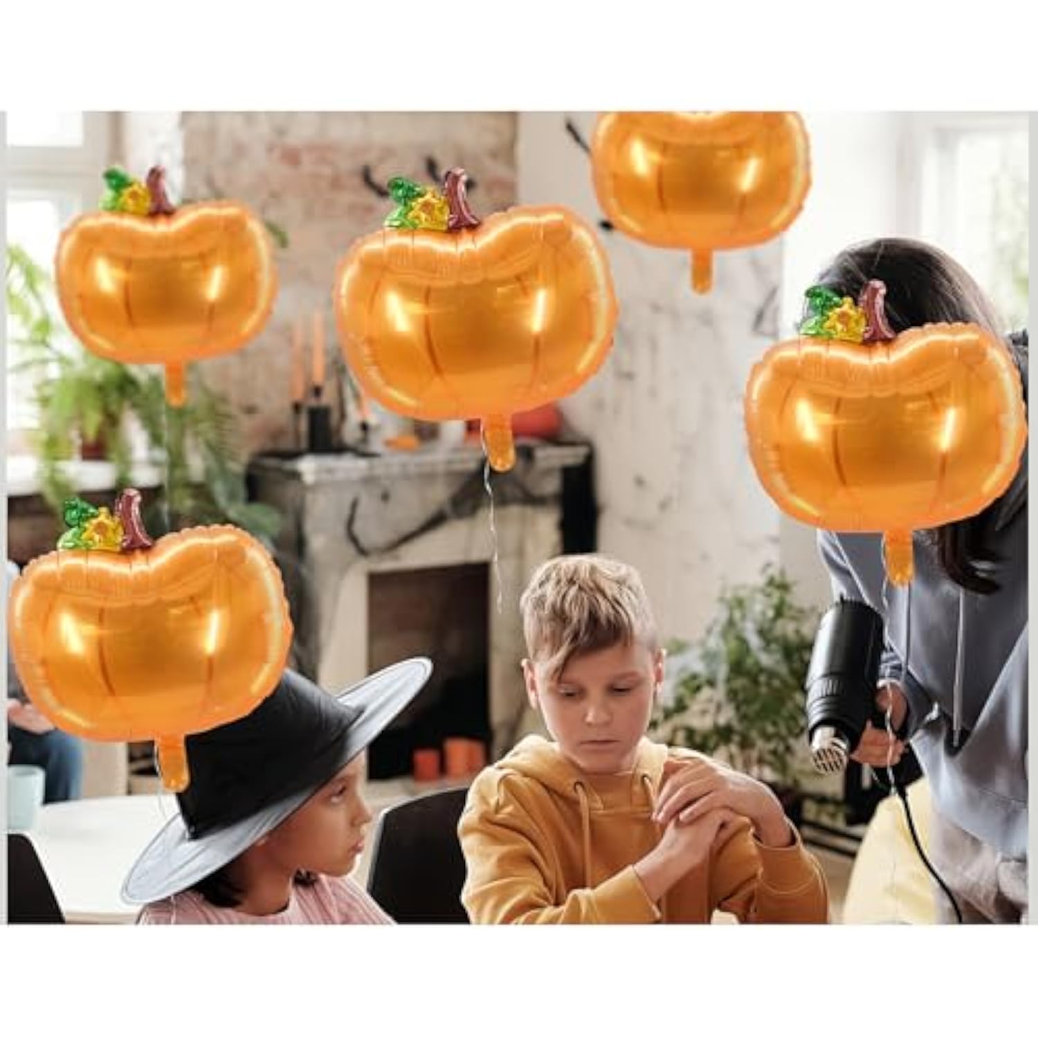 3 Pcs Pumpkin Foil Balloons Thanksgiving Autumn Harvest Birthday Party Decor