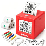 Ai Sticker Printer For Kids, Portable Sticker Maker With Voice-To-Image Generation, Instant Thermal Printing, Creative Toy Kit With 3 Paper Rolls And Coloring Pens
