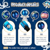 8 Pieces Outer Galaxy Space Balloons Large Inflatable Rocket Astronaut Earth Spaceship Planet Balloons Space Themed Party Supplies For Galaxy Birthday Party Photo Booth