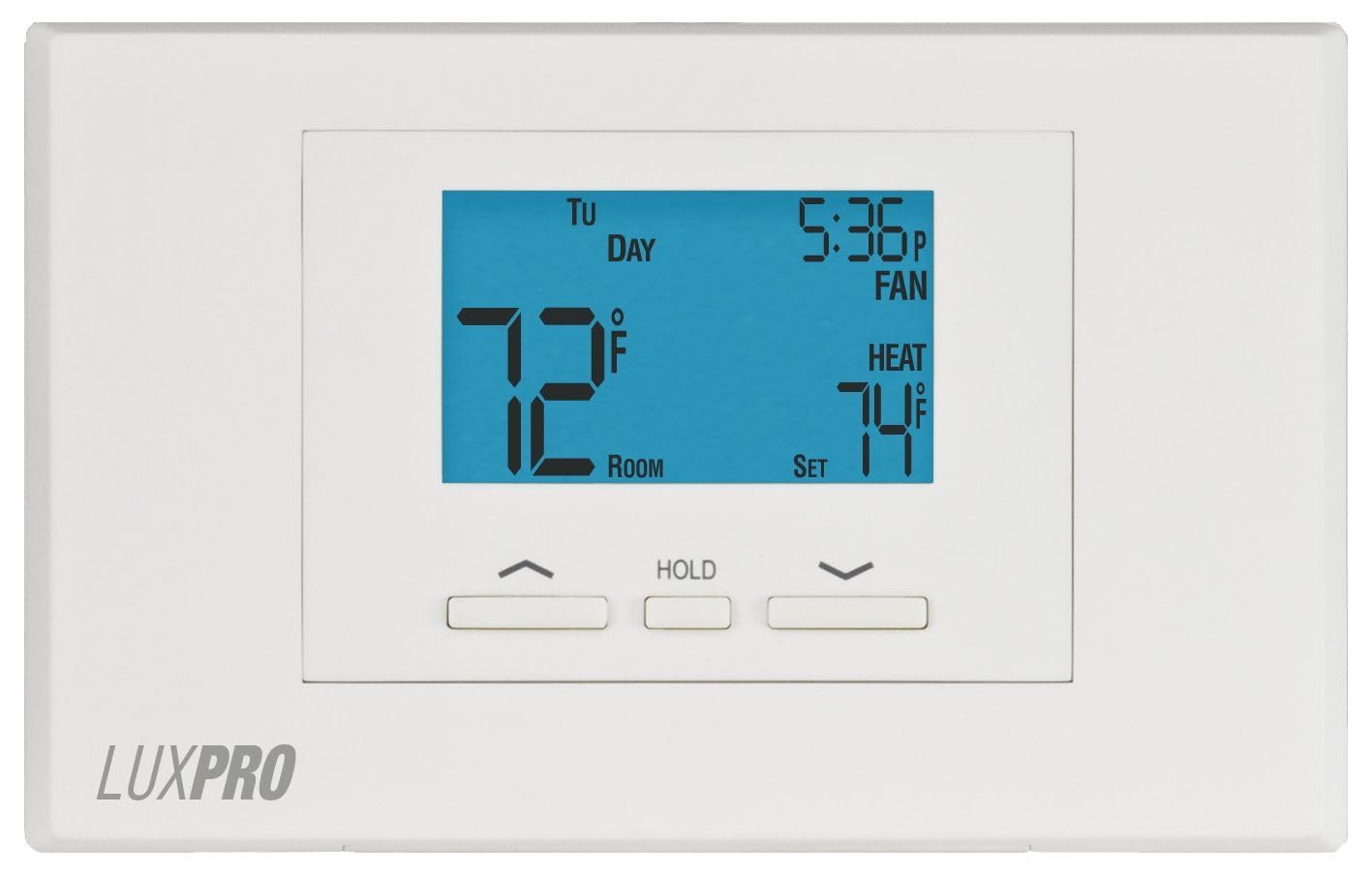 Pro P521U Programmable 5-2 Day Thermostat For Home Use; 2 Heat, 1 Cool
