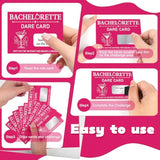 25-Piece Bachelorette Scratch Off Dare Game Cards With Diy Film Stickers - Fun Bridal Shower Games For Girls Night Out, Wedding, Engagement, Bachelorette Party Supplies (High Heels Pattern)