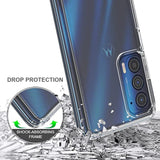 Slim Shockproof Protective Cover For Motorola Moto Edge 2021 - Crystal Clear Tpu Bumper Case