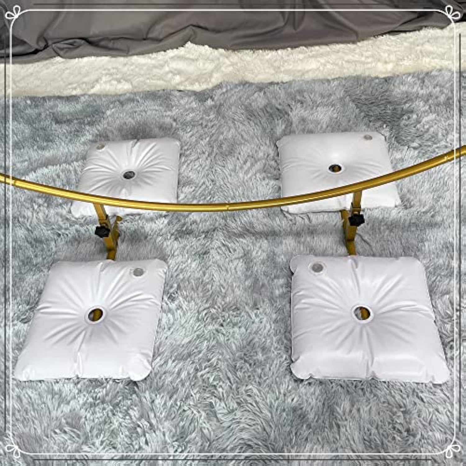 4 Pack Water Weight Bags For Balloon Column Stand And Balloon Arch, Square Thickened Water Fillable Base For Party Supplies Accessories (Each 10 Lb Weight)