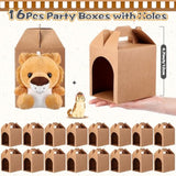 16 Sets Stuffed Animals Bulk Mini Plush Forest Animals Bulk Adopt A Pet Party Favors Jungle Safari Stuffed Toys With Paper Boxes For Pet Theme Birthday Party Favors