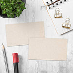3.5X2 Plain Tan Kraft Business Cards (Set Of 50) - Small Blank Rustic Cardstock To Make Business Cards, Thank You Packaging, Gift Favor Tag, Paper Craft - Stamp, Write, Draw, Paint -Made In Us
