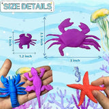 Water Growing Sea Creatures - Under The Sea Animals 50 Pack, Individually Wrapped Favors, Expandable Animals Toy - Party Supplie