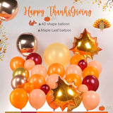 Fall Balloon Arch Kit 110pcs Gold Burgundy Peach Orange Balloons for Baby Shower Party
