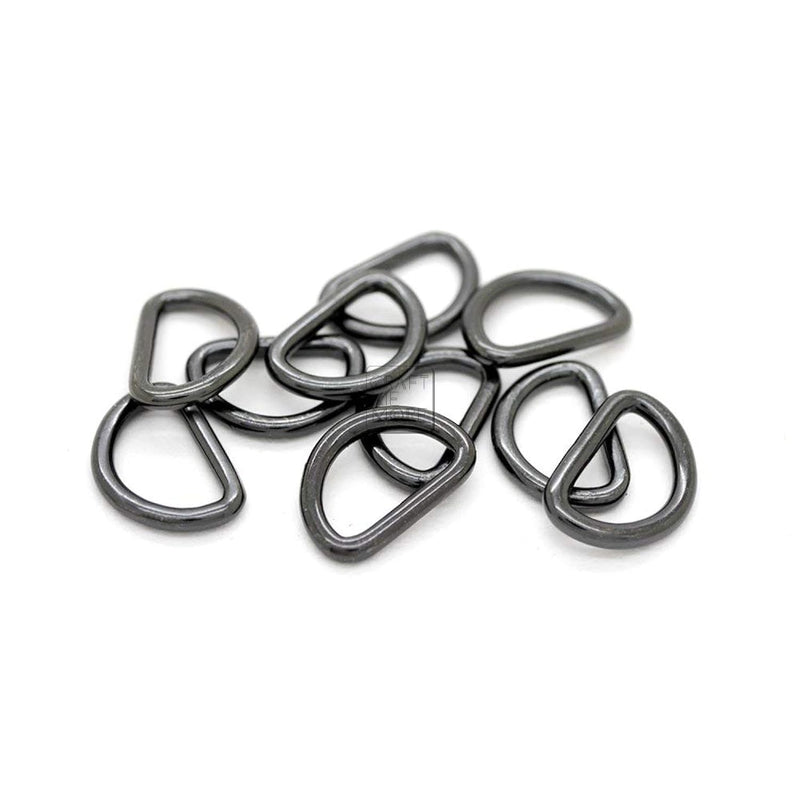 3/8 Or 1/2 Inch Tiny D-Ring Findings Metal Welded D Rings For Zipper Puller La