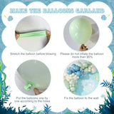 136pcs Ocean Balloon Arch Kit – Under the Sea Party Decorations for Baby Shower & Birthday